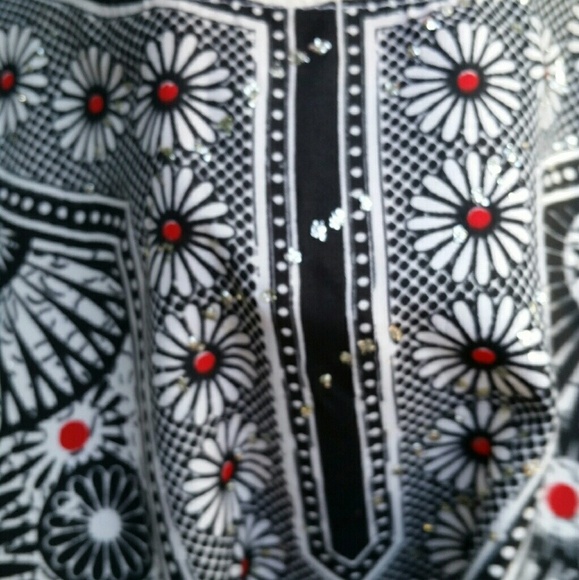 Vintage 70s Black Indian Daishki Styled by Say-Bur - Picture 4 of 4